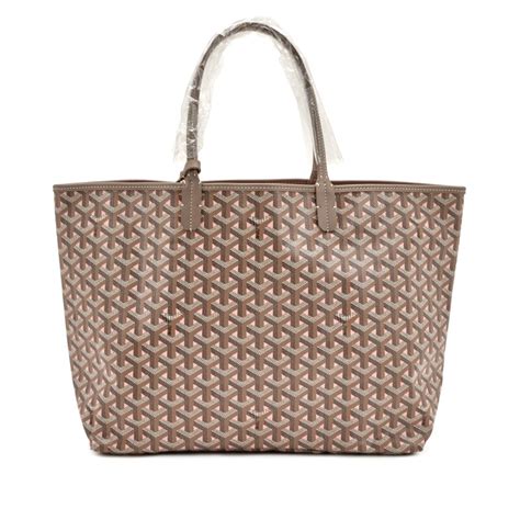 greige goyard|Goyard Goyardine Greige and Pink Claire Voie St. Louis GM .